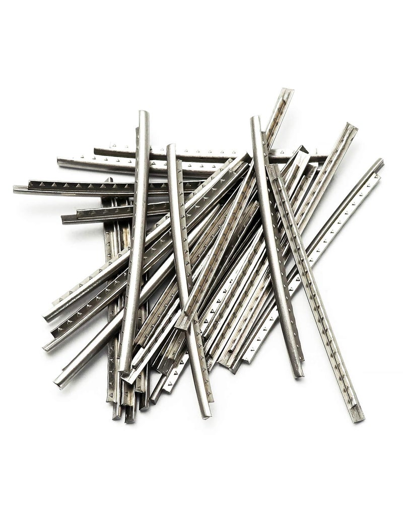 Holmer Guitar Fret Wires 2.7mm 22 Frets Stainless Steel Fretwire Compatible with Fender Electric Guitar Bass Guitar Fingerboard Replacement Chrome. - Image 1